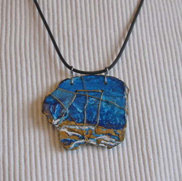 Design titled "Collier en ardoise…" by S Eymond Laritaz, Original Artwork, Necklaces