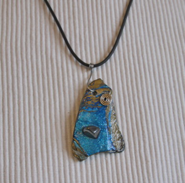 Design titled "Collier en ardoise…" by S Eymond Laritaz, Original Artwork, Necklaces