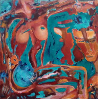 Peinture intitulée "dechets-oniriques-1…" par Philippe Langaud, Œuvre d'art originale, Acrylique