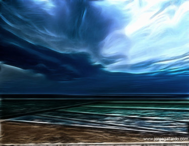 Arts numériques intitulée "beachofdreams85x11-…" par Jorge Gallardo, Œuvre d'art originale, Peinture numérique