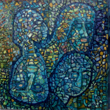 Peinture intitulée "qui-suis-je-100-x-1…" par Philippe Langaud, Œuvre d'art originale, Acrylique