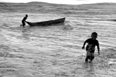 Running in the sea