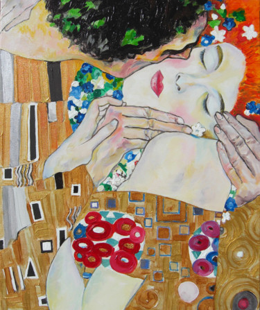 klimt le baiser detail 46x38