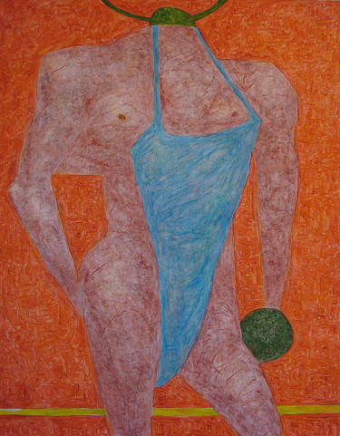 Painting titled "Боевая фигура" by Aleksei Filippov, Original Artwork