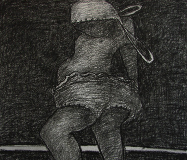 Painting titled "Идущая фигура" by Aleksei Filippov, Original Artwork