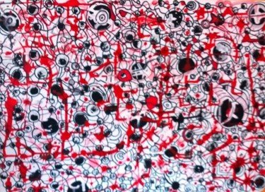 Peinture intitulée "Conexiones" par Marce Vanella, Œuvre d'art originale, Acrylique