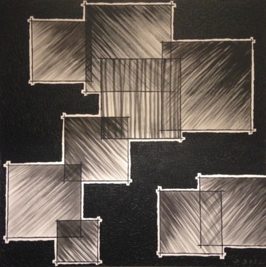 Peinture intitulée "Miroirs" par Pascal Brel, Œuvre d'art originale, Acrylique Monté sur Châssis en bois