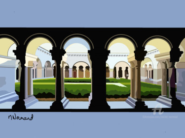 2018-02-06-cloitre-de-labbaye-de-silvacane.png Arts numériques intitulée "2018-02-06-cloitre-…" par Michel Normand, Œuvre d'art originale, Autre