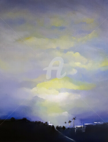 Painting titled "Andalucian Dusk" by Elizabeth Williams, Original Artwork, Oil