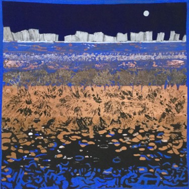 Sous le sable II Peinture intitulée "Sous le sable II" par Dominique Berton, Œuvre d'art originale
