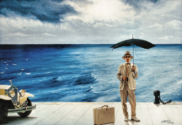 Waiting for the sun 绘画 标题为“Waiting for the sun” 由Christian Girault, 原创艺术品, 油