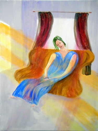 Schilderij getiteld "in-the-dumps" door David Callahan, Origineel Kunstwerk, Acryl