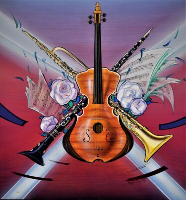 Peinture intitulée "no-765-80x80.jpg" par Roger Fayolle, Œuvre d'art originale