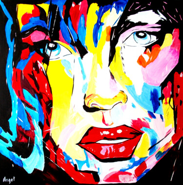 Painting titled "Jade #artistsupport…" by Thierry Angot, Original Artwork, Acrylic