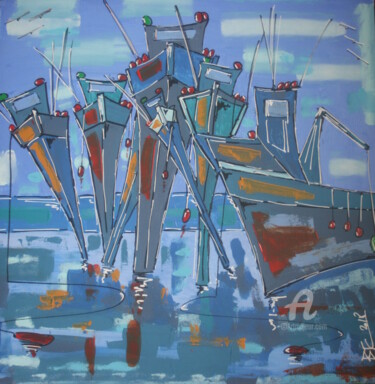 Malerei mit dem Titel "à marée basse III" von Bjc, Original-Kunstwerk, Acryl