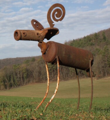 Escultura intitulada "ELAN" por Clive Manuel, Obras de arte originais, Metais