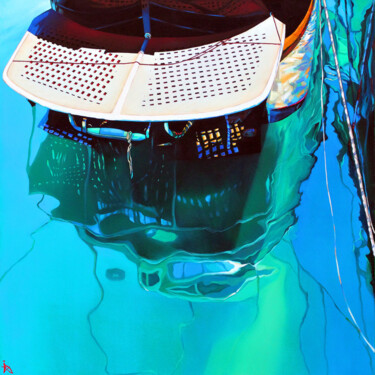 Painting titled "Reflection 2, limit…" by Ira Tsantekidou, Original Artwork, Acrylic