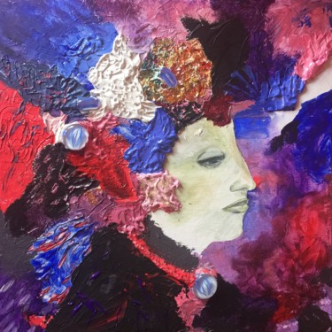Malerei mit dem Titel "samba lady's close…" von Gudrun Sageder, Original-Kunstwerk, Acryl