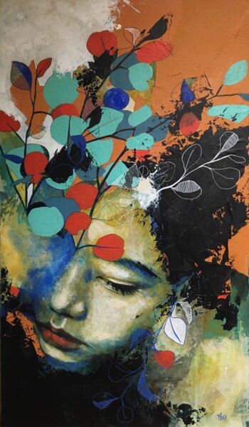 Malerei mit dem Titel "Japankoala" von Madeline Berger (MadB), Original-Kunstwerk, Acryl