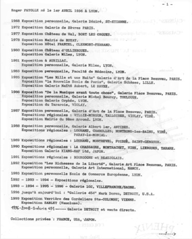 Peinture intitulée "historique-2-page-1…" par Roger Fayolle, Œuvre d'art originale