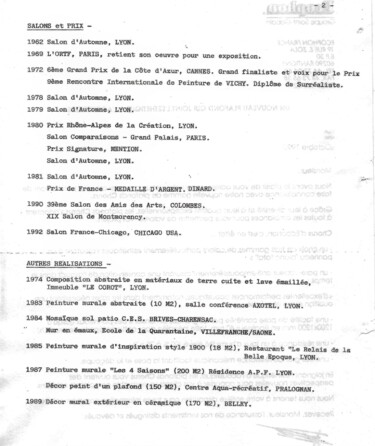 Peinture intitulée "historique-2- 2 pag…" par Roger Fayolle, Œuvre d'art originale