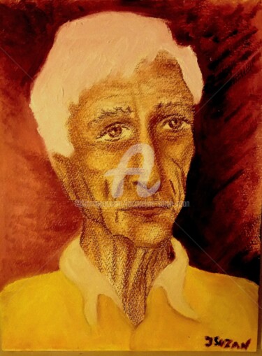 Peinture intitulée "L'HOMME A LA CHEMIS…" par Jacqueline Sarah Uzan, Œuvre d'art originale, Huile
