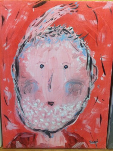 Peinture intitulée "Papy rose" par Pascal 5, Œuvre d'art originale