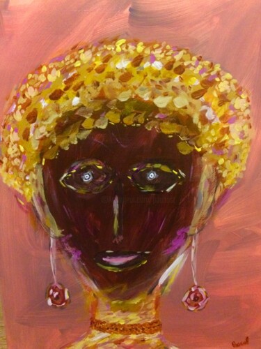Peinture intitulée "Black princess" par Pascal 5, Œuvre d'art originale