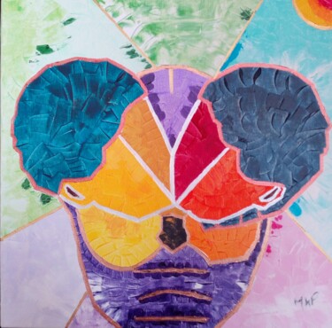 Peinture intitulée "D'eux." par Marc Felix, Œuvre d'art originale, Acrylique