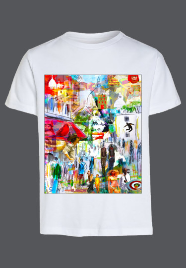 Digitale Kunst mit dem Titel "ETHNOTSHIRT" von Jean Mirre, Original-Kunstwerk