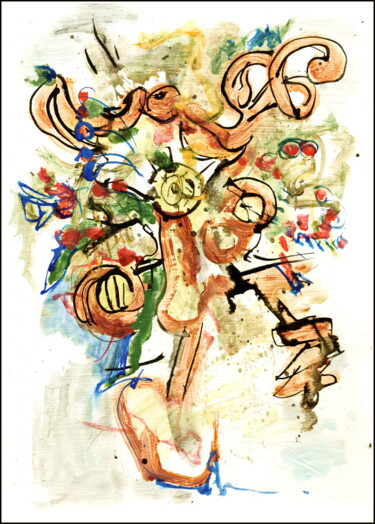 图画 标题为“bouquet 55.jpg” 由Дима Dima Вильмс Wilms (Рок-Живописец Rock-Painter), 原创艺术品, 丙烯