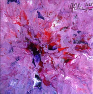 Peinture intitulée "Abstrait mauve" par Elodie Gaschy (GElie), Œuvre d'art originale, Acrylique