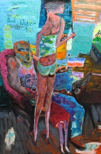 Peinture intitulée "Bud...weiser" par Hortense Garand Vernaison, Œuvre d'art originale, Huile