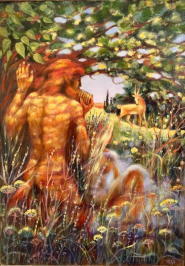 Peinture intitulée "Faune" par Christine Trova, Œuvre d'art originale, Acrylique