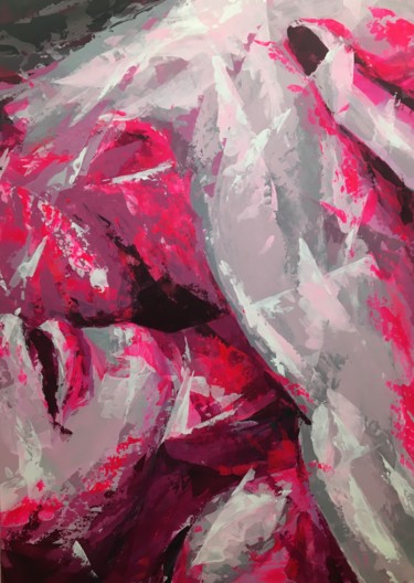 Peinture intitulée "ETREINTE" par Therese Senee, Œuvre d'art originale, Acrylique