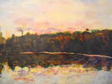 Schilderij getiteld "the-view-from-the-b…" door David Callahan, Origineel Kunstwerk, Acryl