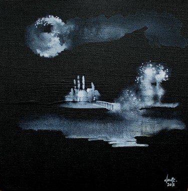 Peinture intitulée "Nos retrouvailles -…" par Clau Redier-Clément, Œuvre d'art originale, Encre