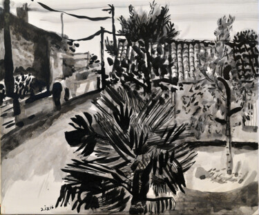Square with Palm and Limes