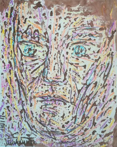 Hesitating 180216 33x26 Painting titled "Hesitating 180216 3…" by Pertti Matikainen, Original Artwork, Watercolor