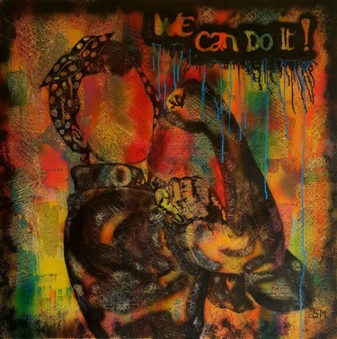 We can do it 1 Peinture intitulée "We can do it 1" par Sonia Michel, Œuvre d'art originale, Acrylique