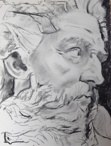 Dessin intitulée "Classic Study 3" par Dominique Dève, Œuvre d'art originale, Fusain