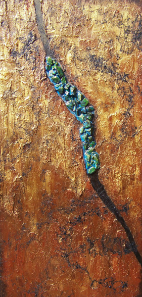 Peinture intitulée "Arroyo Oro" par Jo Moore, Œuvre d'art originale, Huile