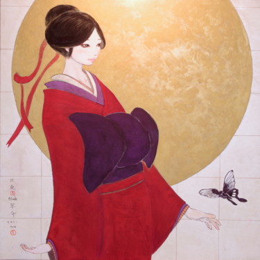 Peinture intitulée "hito hihiru ver.2 (…" par Souske, Œuvre d'art originale, Autre