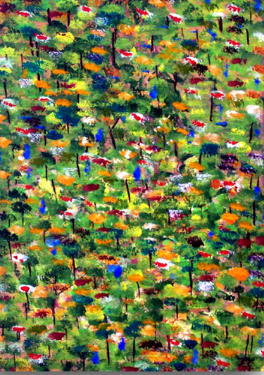 Peinture intitulée "te-1981-13-x-18-cm.…" par Philippe Langaud, Œuvre d'art originale