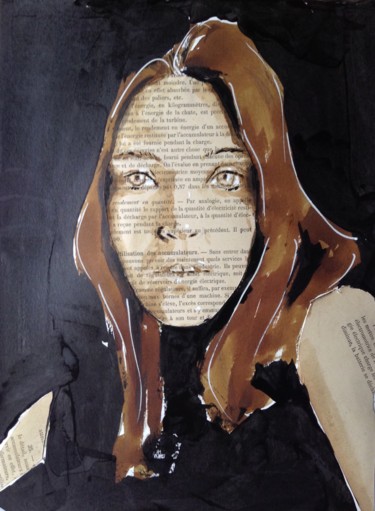 Collages titled "Dreams" by Dominique Dève, Original Artwork, Paper