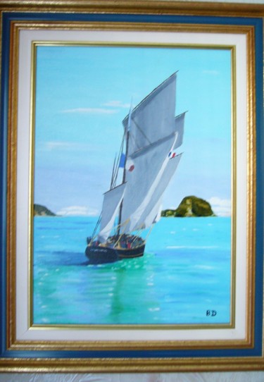 Peinture intitulée "VOILES BRETONNES" par Bernard Ducellier, Œuvre d'art originale, Huile