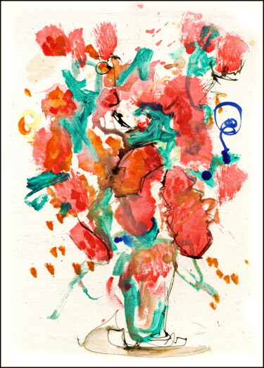 图画 标题为“bouquet  102.jpg” 由Дима Dima Вильмс Wilms (Рок-Живописец Rock-Painter), 原创艺术品, 丙烯