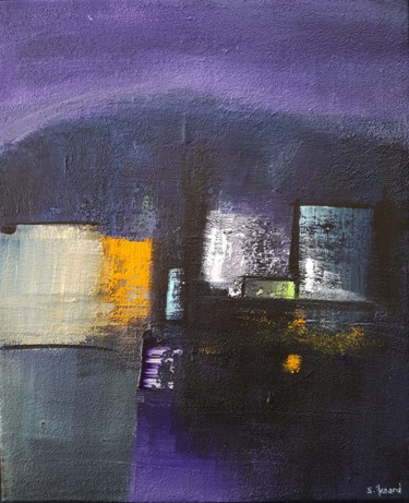 Abstract Landscape 1.1902 Peinture intitulée "Abstract Landscape…" par Stéphanie Menard, Œuvre d'art originale, Acrylique