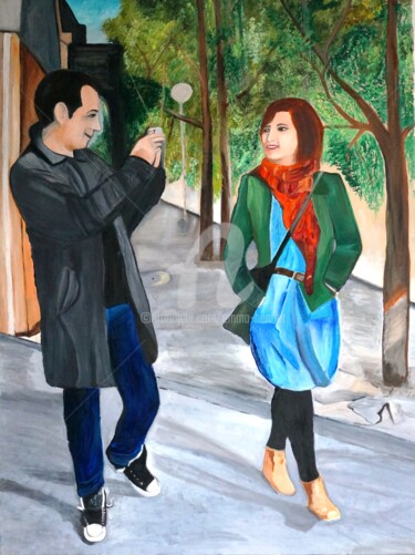 Peinture intitulée "Les-Gens-Heureux-16…" par Emma Henriot, Œuvre d'art originale, Huile