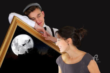 Photographie intitulée "Lune" par Alepph.K, Œuvre d'art originale